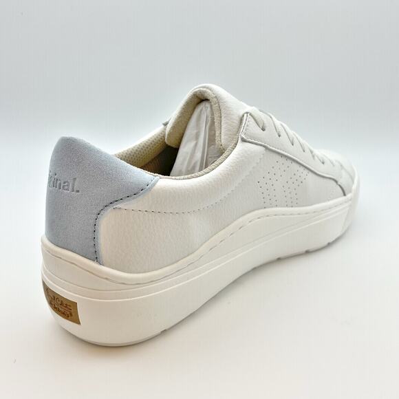 Dr. Scholls Womens Take it Easy Platform Sneaker Size 8.5 White Blue Leather NIB - Picture 11 of 13